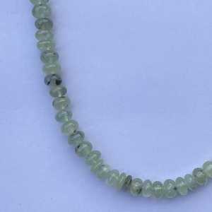 Perles de pierre naturelle Prehnite verte lisse de 8 mm et 10 mm, certifiées IGI, en forme de rondelle, pour la création de bijoux, vente en gros directe usine - Product Image 4