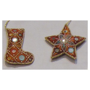 Handmade <b>Star</b> & Stocking Shape Hanging Ornament - Product Image 1
