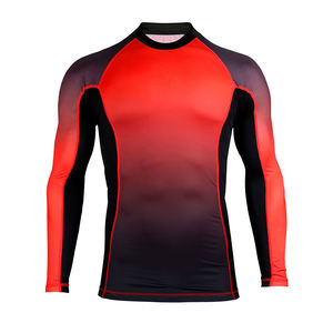 Service OEM Quick Dry Rush Guard Couleur unie Manches longues Qualité supérieure Hommes Rash Guard Respirant - Product Image 2