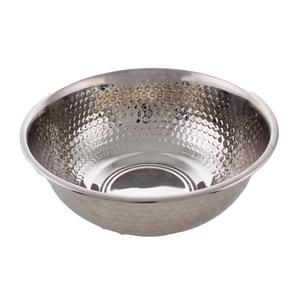 Cuenco para servir redondo de acero inoxidable martillado de diseño único pulido para Precio de fiesta - Product Image 1