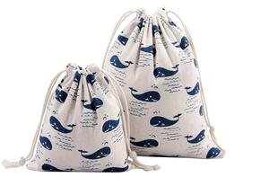 Sac en mousseline pour bijoux, Logo personnalisé, avec cordon de serrage, 100% coton biologique, personnalisé - Product Image 3