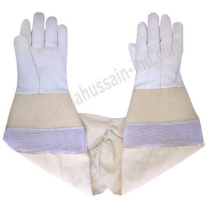 Vente chaude en gros Gants d'apiculteur Gants de sécurité de protection d'abeille en cuir de buffle de qualité supérieure Gants en cuir du Pakistan - Product Image 1