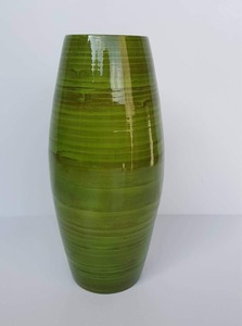 Vase en bambou naturel à laque, modèle massif 99, données en or - Product Image 5