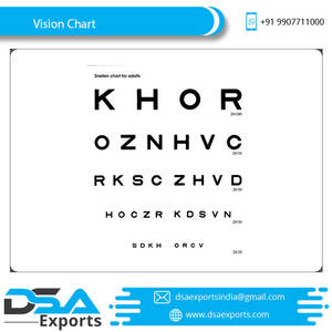 Snellen-Tabla de pruebas de visión, precio en la India - Product Image 6