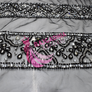 Robe de mariée de bal longue à plusieurs couches, robe de mariée perlée, robe en tissu, luxe, femmes, USD Dollar - Product Image 2