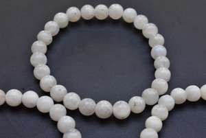 ขายส่งพลอยลูกปัดรุ้ง6,7,8มิลลิเมตรมูนสโตนลูกปัดเครื่องประดับหินธรรมชาติ Strand ลูกปัดหลวม - Product Image 5