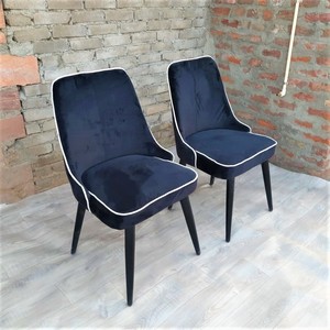 ที่นิยมมากที่สุดระดับไฮเอนด์ทันสมัยห้องรับประทานอาหารเก้าอี้กำมะหยี่ - Product Image 6