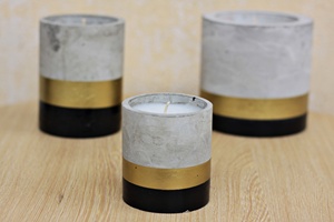 เทียนพาราฟินทรงกลมในโถแก้วตกแต่งบ้านหลากสี - Product Image 6