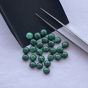 2mm Naturel Vert Malachite Lisse Ronde Lâche Vente en Gros Cabochon Calibré Semi Précieux Pierres Libres Bijoux Fournisseur en Ligne - Product Image 2