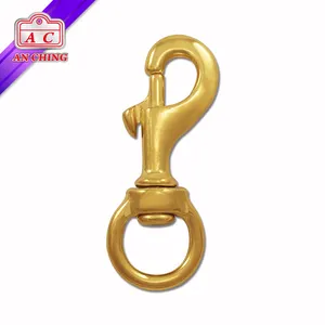 80mm Solid Brass Swivel Metal Snap Hook Clip