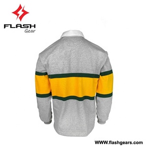 Vêtements de sport sur mesure en gros de haute qualité, uniformes de rugby pour équipes, design personnalisé, impression par transfert thermique, respirant - Product Image 2