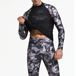 ชุดรัดรูปผ้าโพลีเอสเตอร์สำหรับผู้ชาย,ชุดรัดรูปผ้าสแปนเด็กซ์แห้งเร็วชุดกีฬายืดได้4ทิศทาง - Product Image 4