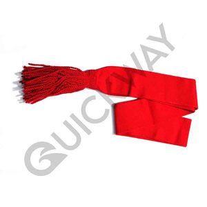 Faja de hombro de infantería ceremonial británica roja escarlata con estilo formal elegante de borla roja - Product Image 4