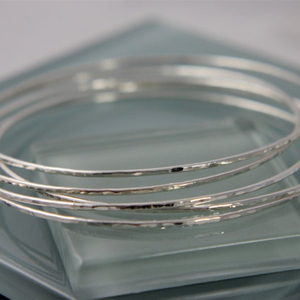 <b>Bangles</b> Bracelets Sterling Silver Sparkle Thin <b>Bangle</b> - Product Image 1