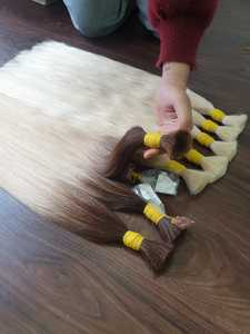 Extensiones de cabello humano sin procesar Remy virgen 100% de alta calidad 30 pulgadas estilo ondulado a granel estirado precio de fábrica al por mayor - Product Image 3