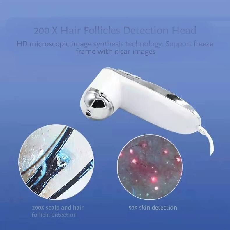 ORANGLES Wireless Hair & Scalp Analyzer | WiFi Digital Microscope Dermascope | Smart Skin Analysis Camera Machine – orangles Qatar - elegant presentation - exhibiting components - Image 6 of 6 | ideal for home | Discount on Wireless Hair & Scalp Analyzer | WiFi Digital Microscope Dermascope | Smart Skin Analysis Camera Machine – orangles Qatar Virginia | Free Shipping ORANGLES