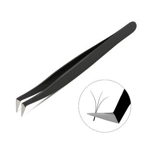 <b>Eyelash</b> Extension Fiber Tip <b>Eyelash</b> Tweezers Manufacturer Stainless Steel Lash <b>Applicator</b> Lash Extension Tweezer Set - Product Image 5