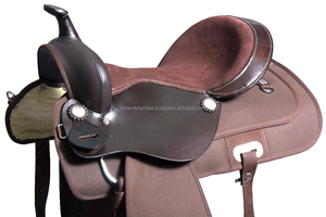 Selle de saut en cuir véritable de qualité supérieure selle de dressage d'équitation anglaise et occidentale durable taille classique 10-18 - Product Image 2