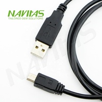 Kabel Data USB A Male ke Micro USB Kustom untuk Elektronik Komputer & Pengisian Daya dengan Bahan PVC untuk Transfer Data & Pasokan Daya