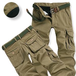 Pantalons pour hommes sur mesure avec couleur marron 6 poches Vente en gros Pantalons de travail cargo - Product Image 1