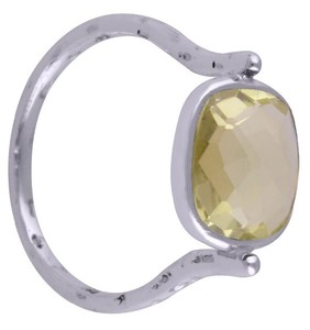 Wholesale Price Handmade 925 <b>Silver</b> Jewelry Color Lemon Quartz Gemstone <b>Ring</b> <b>Eternity</b> Vermeil <b>Rings</b> for Women Fashion - Product Image 2