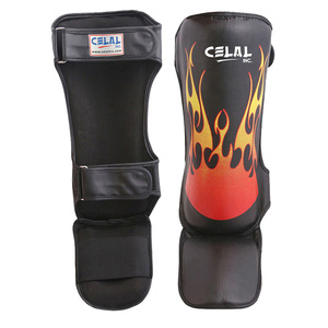 Espinillera de cuero genuino para entrenamiento de boxeo, Muay Thai, alta calidad, avanzada - Product Image 4
