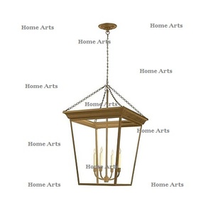 Lanterne suspendue en laiton faite à la main forme et taille personnalisées lanterne pour accessoires de décoration intérieure lanterne en vrac - Product Image 5