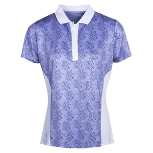 2025 mujeres personalizadas para Polos de algodón estampado sublimado estilo informal con tejido de punto diseño su propio logotipo de color - Product Image 3
