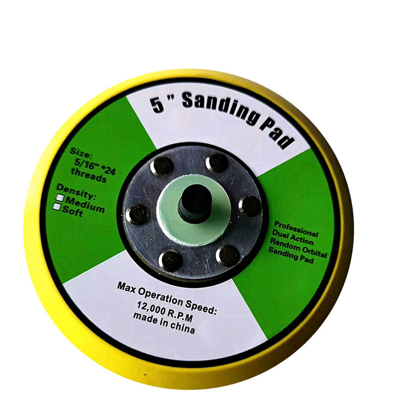 5 дюймов, 125 мм, двусторонний крючок и петля DA, случайная орбитальная шлифовальная пластина, подложка