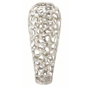 Vase à fleur en métal nickelé Pot de fleur design fait à la main forme personnalisée en gros Vase à fleur décoratif de luxe - Product Image 1