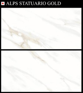 Azulejos de pared de madera de porcelana brillante de 300x600mm Diseño interior Premium disponible en tonos blancos Aplicación de suelo de superficie pulida - Product Image 2