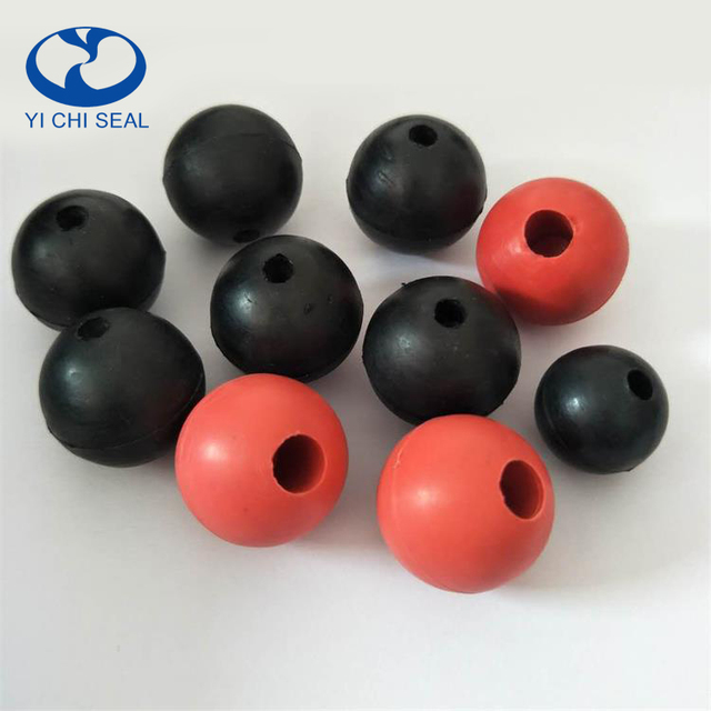 Food Grade Solid Silicone Rubber Ball with Holes