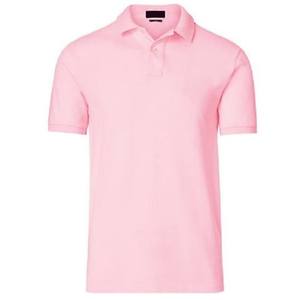Polo de tela de punto para hombre, diseño OEM, cuello de tinte liso, 100% algodón, a granel - Product Image 4