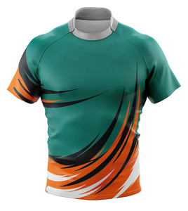 Ensembles de maillots de rugby personnalisés pour hommes, grandes tailles, respirants, antibactériens, séchage rapide, impression numérique, 100% polyester, logo d'équipe, anti-UV - Product Image 6
