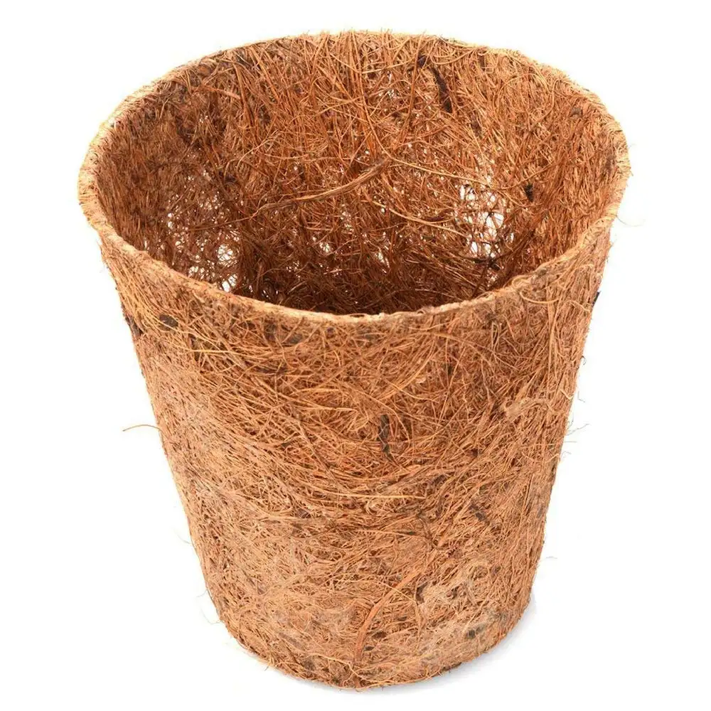 Vaso de fibra de côco natural, eco friendly, compostável, biodegradável, potes de plantas de coco