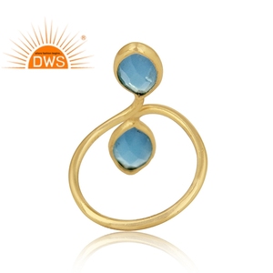 925 Sterling Silver Natural Blue Chalcedony Gemstone <b>Adjustable</b> <b>Ring</b> For Women Jewelry For Women Gift For Her - Product Image 2