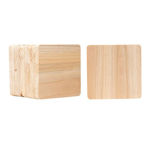 En bois Ensemble de Caboteur Carré Ustensiles De Cuisine Tasse Coaster Vaisselle Vintage Fait Main Conception de Table à Thé En Bois Coaster - Product Image 2