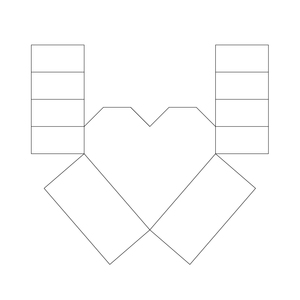 แผ่นพลาสติกใสรูปหัวใจสำหรับงานปูนซีเมนต์ DIY - Product Image 2