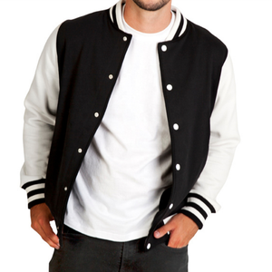 Pas cher Hommes Personnalisé Coton Polaire Baseball Veste Letterman Imprimé - Product Image 1