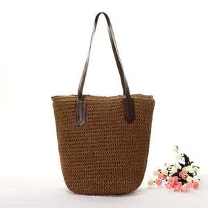 Paper String Brown <b>Handbag</b> - Product Image 1