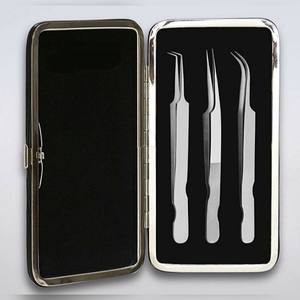 Pinzas para Pestañas de Acero Inoxidable de Alta Calidad, Duraderas y Precisas, con Patrón de Diamante, Instrumentos Profesionales Puntiagudos de Primera Calidad - Product Image 4