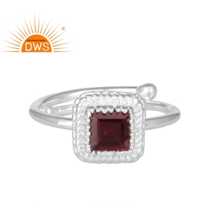 New Trendy Garnet Gemstone <b>Set</b> Fine 925 Silver Jewelry Cocktail <b>Girls</b> Ring Jewelry Manufacturer - Product Image 1