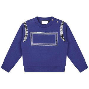 Sweat-shirt en coton/polaire pour enfants, capuche multicolore à col rond, à vendre - Product Image 5