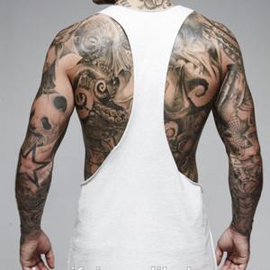 Wholesale Reversible <b>Mesh</b> Tank <b>Top</b> Blank Stringer Vest Two Tone Gym Singlet For Mens - Product Image 2