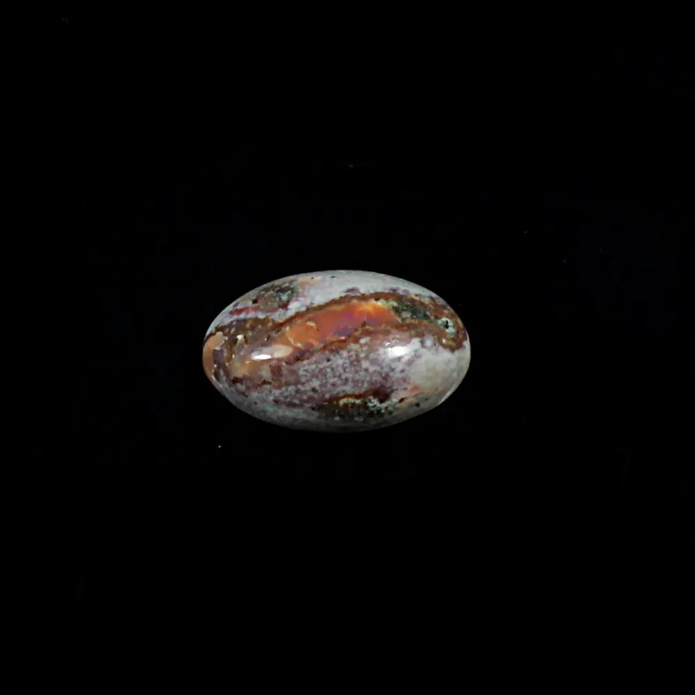 Natuurlijke Mexicaanse Vuur Opaal 18X11Mm Ovale Cabochon 6.20 Cts Losse Edelsteen