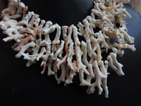 Coral blanc, pierre naturelle brute, branche en forme de bâton, brute, non polie, longueur 12 pouces, fabrication de bijoux, trou de 0,50 mm, PME, tierce partie