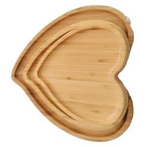 Nouveau Style COEUR FORME DE Service De LUXE En Bois Plateau - Product Image 1