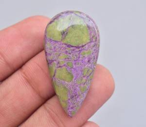 Purpurite-cabujones de piedras preciosas, cabujones de purpurita con serpentina, cabujones de piedras preciosas sueltas - Product Image 4