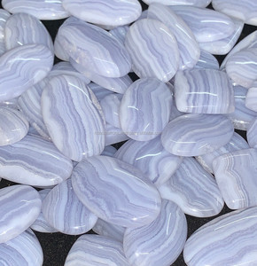 Rida Creations Pendant Making Stone Semi-Precious Blue <b>White</b> <b>Lace</b> Agate None Treated All Shapes - Product Image 3