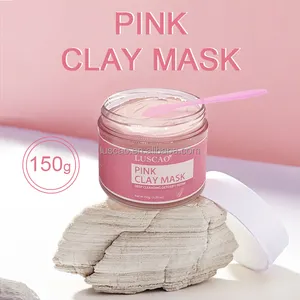 150g aufhellende organische natürliche Kaolin-Gesichts maske Vegan Pink Clay Mud Mask